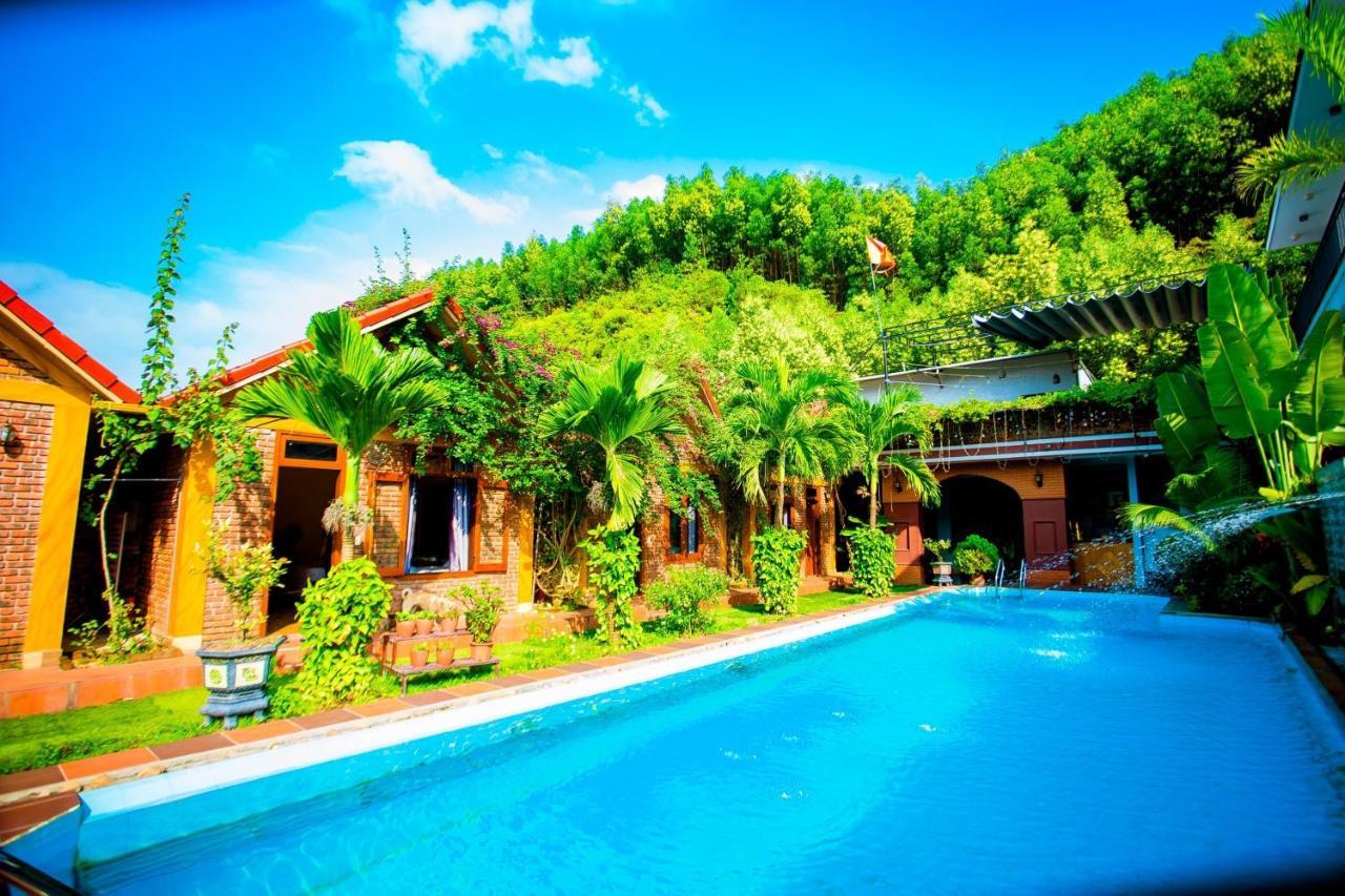 Hillside View Bungalow Homestay Phong Nha Bagian luar foto
