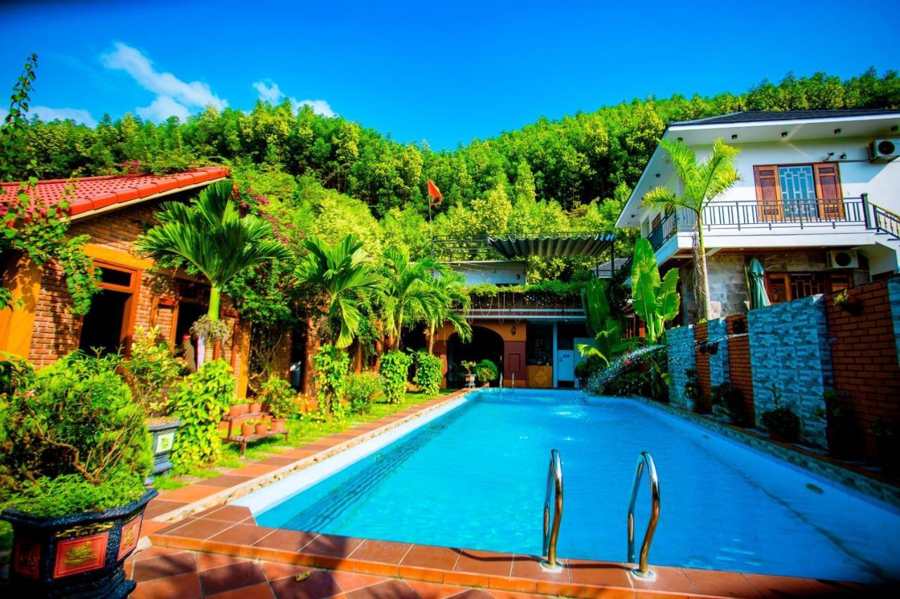 Hillside View Bungalow Homestay Phong Nha Bagian luar foto